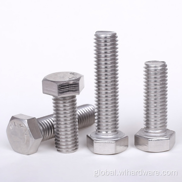 DIN 933 Hexagon Head Bolts DIN 933 Stainless Steel Hexagon Head Bolts Factory
